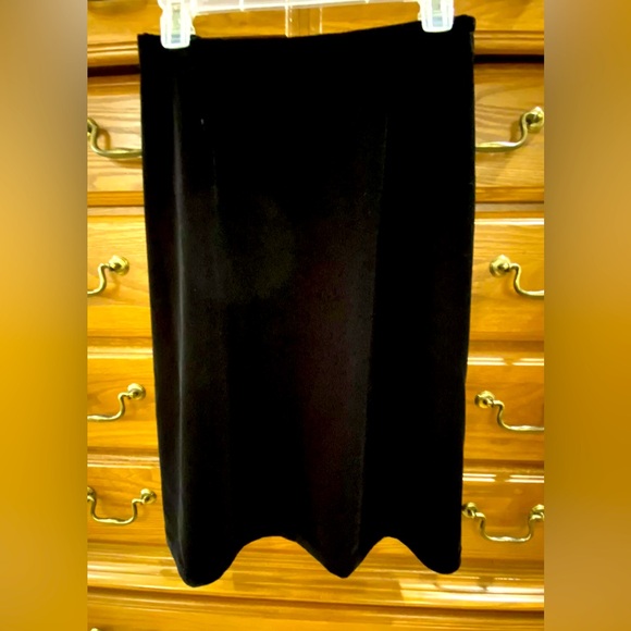 Talbots Black Velvet A-line 6-8P Skirt - Picture 1 of 8